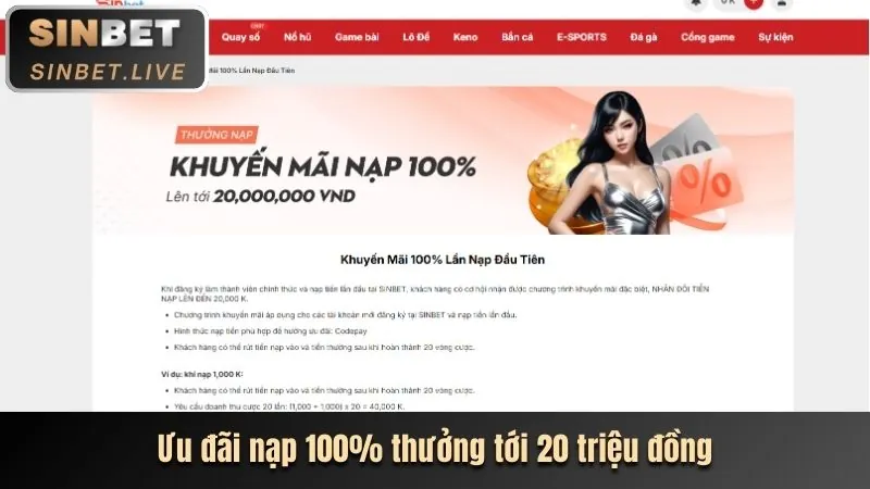 Ưu đãi nạp tiền hàng tuần với các phần thưởng